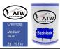 Preview: Chevrolet, Medium Blue, 25 (1974): 500ml Lackdose, von ATW Autoteile West.